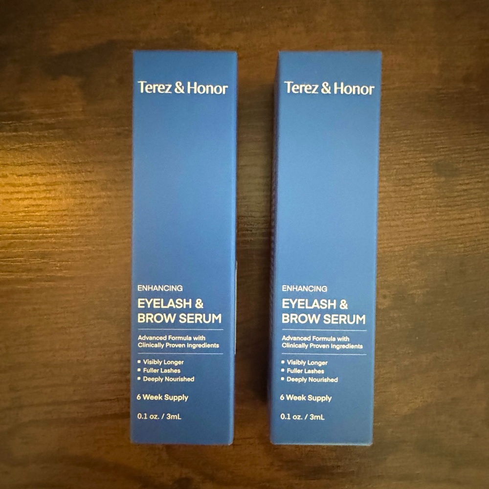 2x Terez & Honor Korean Eyelash & Brow Serum - 6 Week Supply